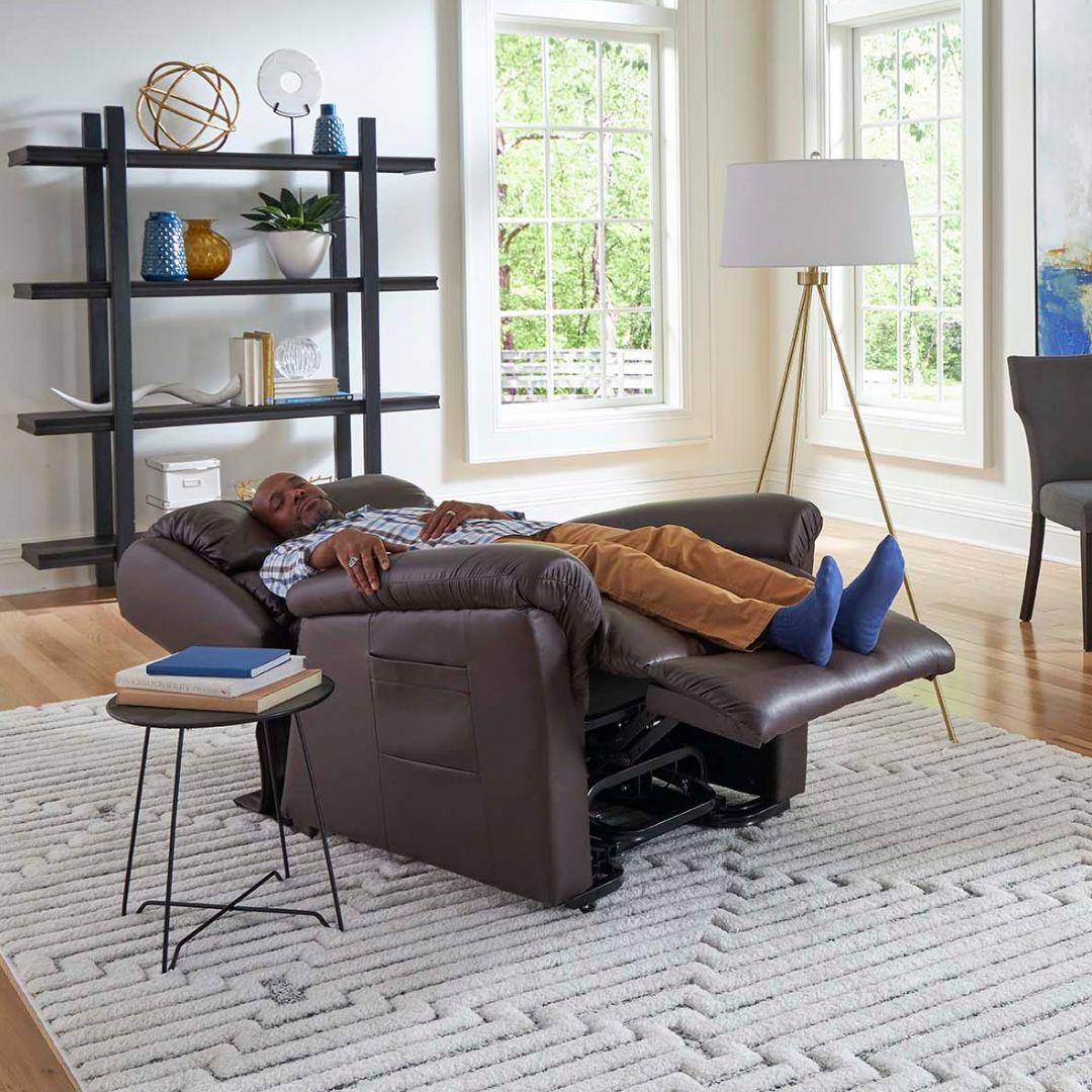 Long Beach Golden Tech PR-510 Cloud seat leather lift chair recliner